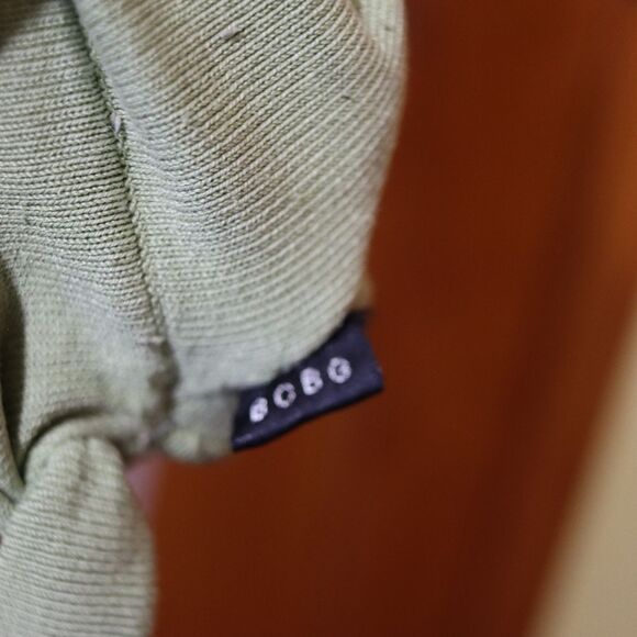 BCBG Maxazria Green Faux Wrap Tie Top XL Y2K - Picture 10 of 14